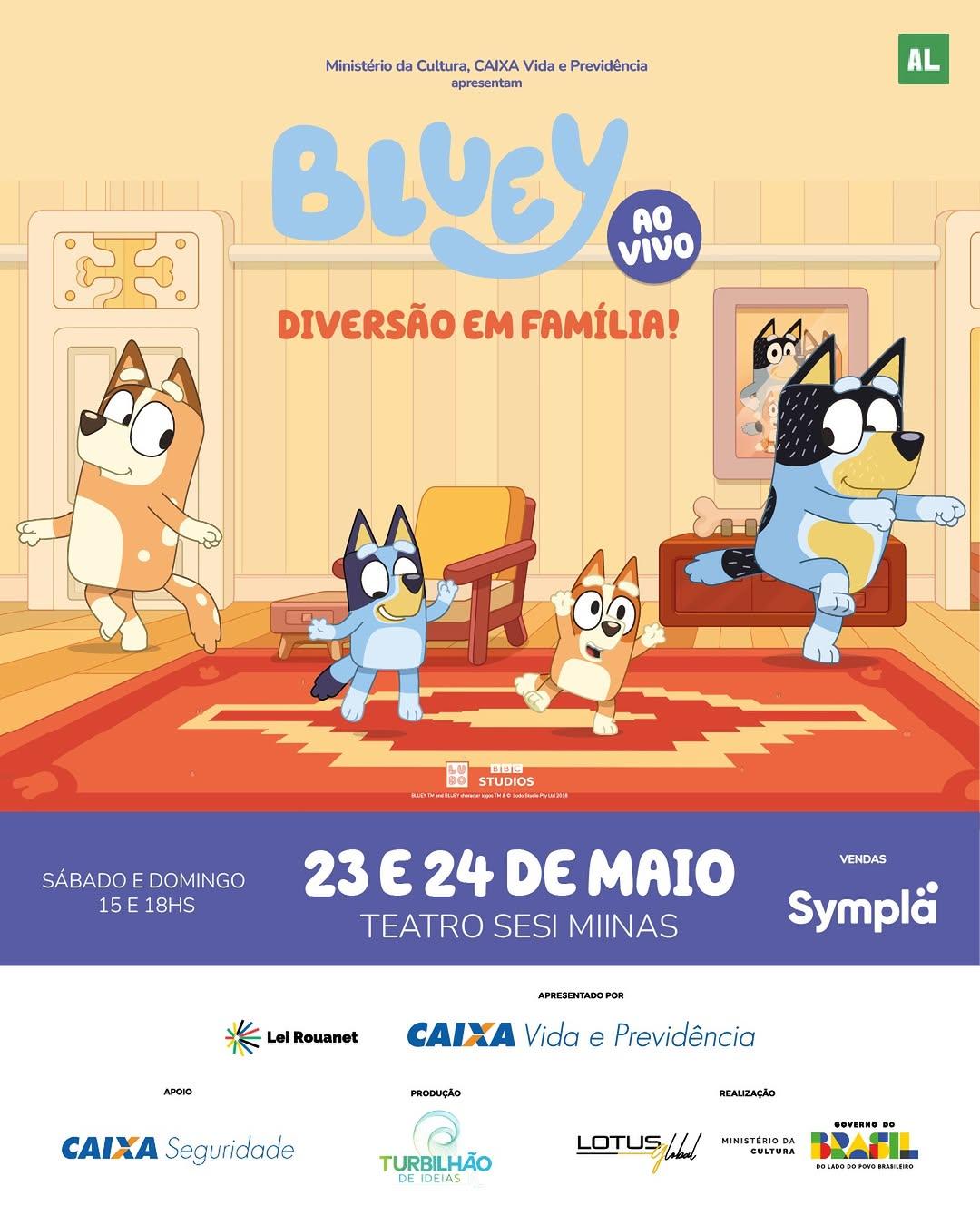 Photo by Turbilhão de Ideias in Belo Horizonte-Mg with @teatroemmovimento, @tatyanarubim, and @rubimproducoes. May be an illustration of poster and text that says 'Ministério AL Cultura, CAIXA Vida Previdencia apresentam BLyeY AO VIVO DIVERSÃO EM FAMÍLIA! 3. 00 ਰਨ 扫時闻 STUDIOS 。速 SÁBADO E E DOMINGO 15E1 15E18HS 18HS 23€24 DE MAIO TEATRO SESI MIINAS VENDAS Symplä Lei Rouanet APREIENTADOPO POR APOЮ AIXA Vida e Previdência PRODUÇÃO CAIXA Seguridade REALRAÇÃO TURBILHÃO SOVERNO LOTUSIL! HINISTÉRIOOA CИ6ToBA 術印限号'.