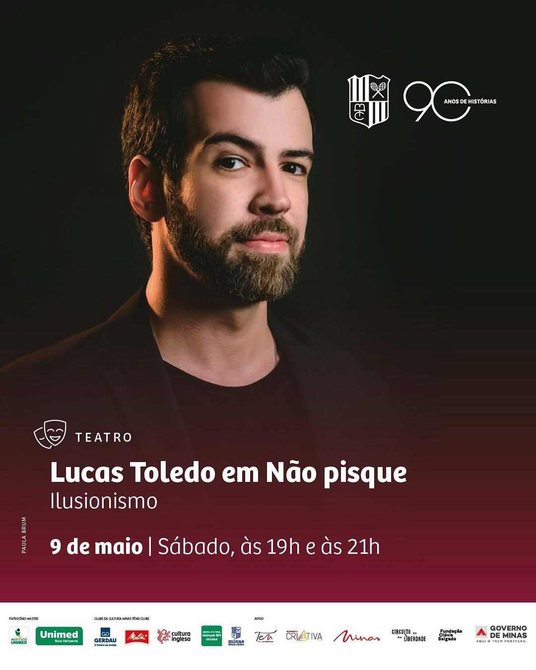 Photo shared by MTCCultura on April 26, 2026 tagging @lucastoledo1, and @cbclubes. May be an image of one or more people, beard, poster, top and text.