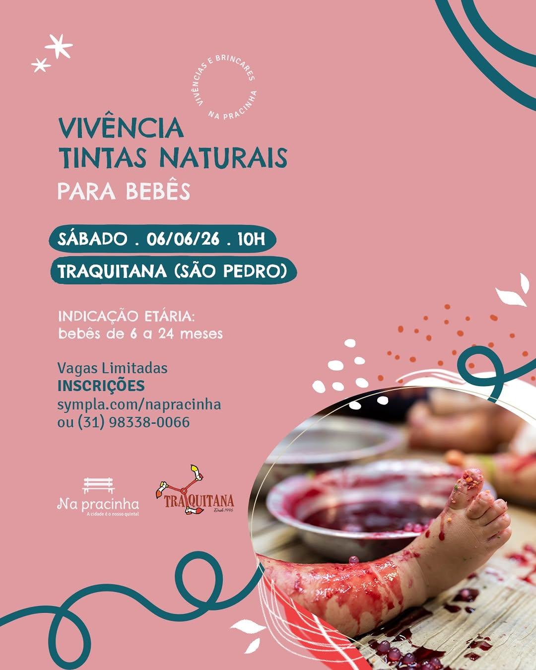 Vivência Tintas Naturais para Bebês