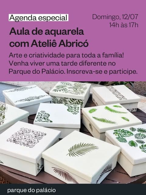 Photo by Parque do Palácio on July 07, 2026. May be an image of sink, carton and text.